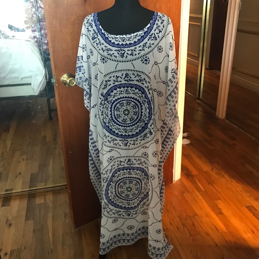 SHEIN Caftan Maxi Beach Cover up One Size